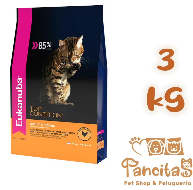[60010211] EUKANUBA CAT ADULT TOP CONDITION 3KG