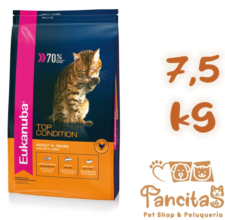 [60010147] EUKANUBA CAT ADULTO TOP CONDITION 7,5KG PROMO