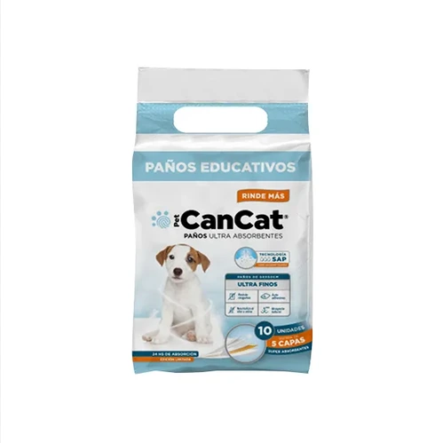 CANCAT PAÑO EDUCATIVO PACK X10 U 60x60CM