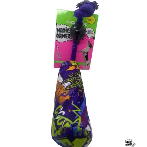 CANCAT BASTON SQUEAKE CON SOGA