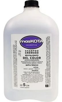 MASKOTA SHAMPOO EXTRA BLANCO/ REVITALIZANTE DE COLOR 5L