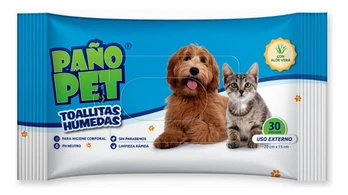 PAÑO PET TOALLITAS HUMEDAS X30