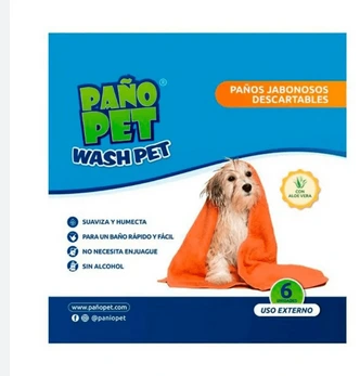 PAÑO PET WASH PET X6 UNIDADES
