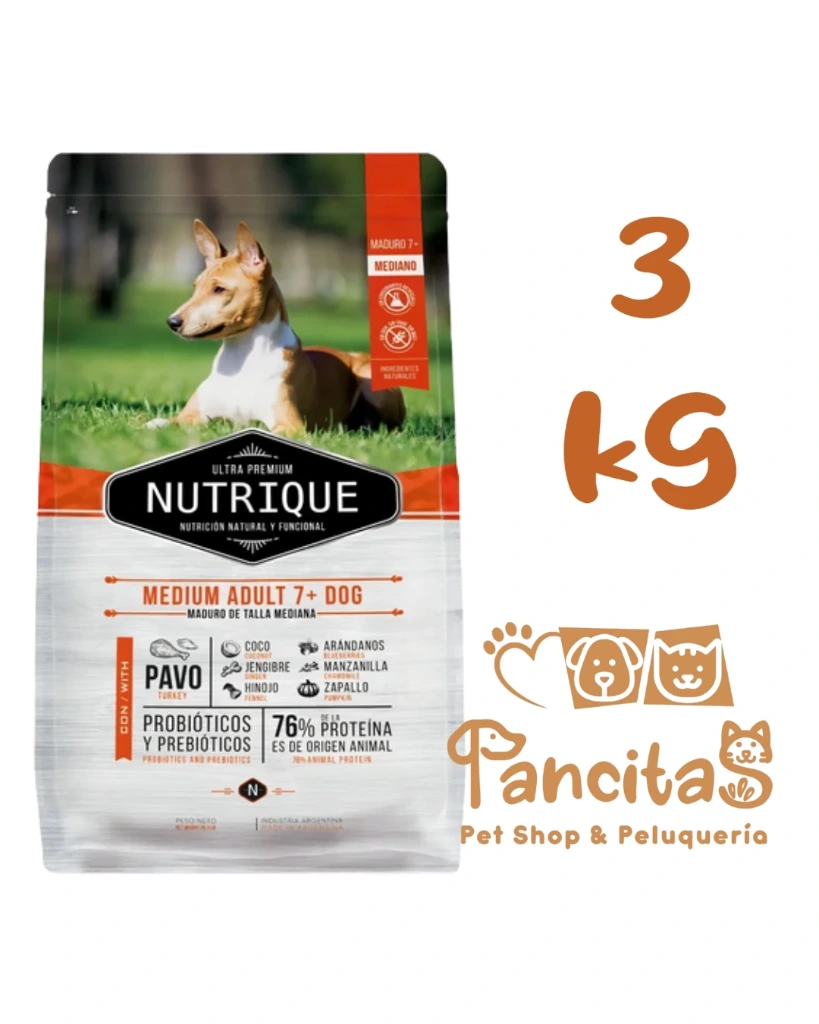 NUTRIQUE DOG ADULT MEDIUM +7 3KG