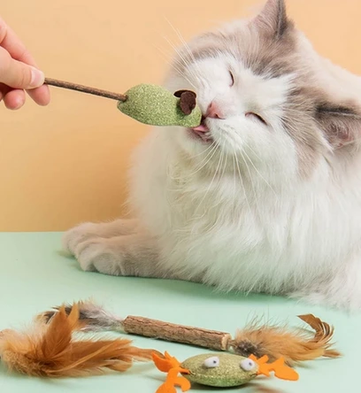 [DM054] CHUPETIN DE CATNIP HIERBA GATERA RATA X2