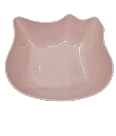 COMEDERO PLASTICO FORMA GATO LISO