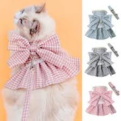 CONJUNTO ARNES CORREA GATO CON VESTIDO Y MOÑO