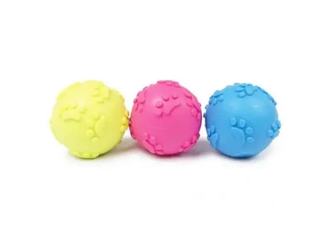 PELOTA GOMA CHIFLE Y HUELLAS