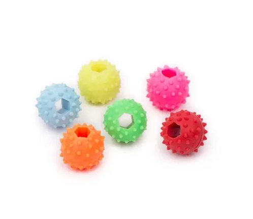 PELOTA MACIZA MINI CON PUAS Y AGUJERO