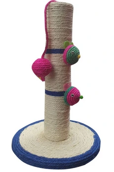 RASCADOR GATO TUBO CON CARA RATA