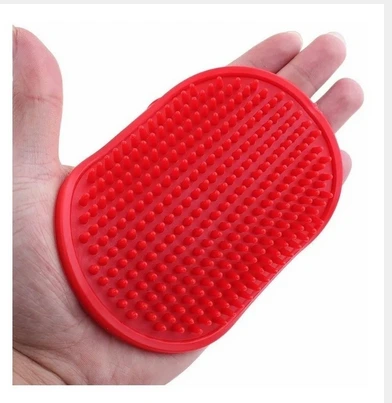 [p711] MANOPLA DE GOMA OVAL CEPILLO BAÑO