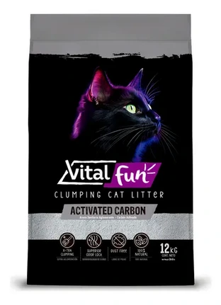 PIEDRITAS AGLUTINANTES VITALFUN CARBON ACTIVADO 12KG