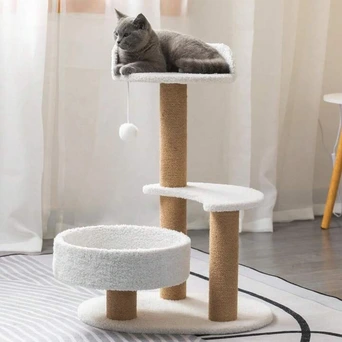 [24360] RASCADOR 3 NIVELES MEDIALUNA + 2 CAMAS 71CM ALTO