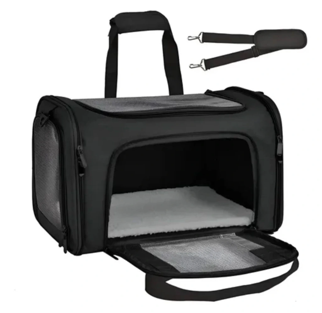 BOLSO TRANSPORTADOR CIERRE Y BOTONES DE METAL 41CM*21*26
