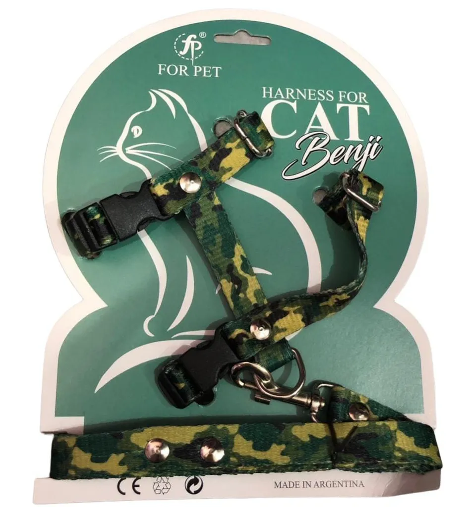 CONJUNTO ARNES CORREA GATO / PERRO CH REGULABLE