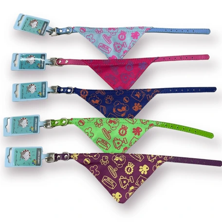 [PET315234] COLLAR GATO BANDANA CON DIBUJOS