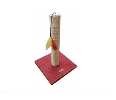 ZOOTEC RASCADOR TUBO CON PLUMA Y CASCABEL